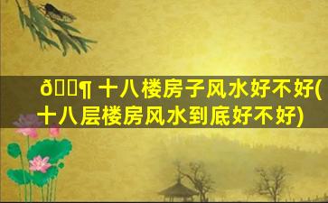 🐶 十八楼房子风水好不好(十八层楼房风水到底好不好)